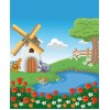 Windmühle - Blumen