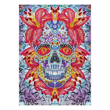 Schädel Im Dunklen Leuchtend