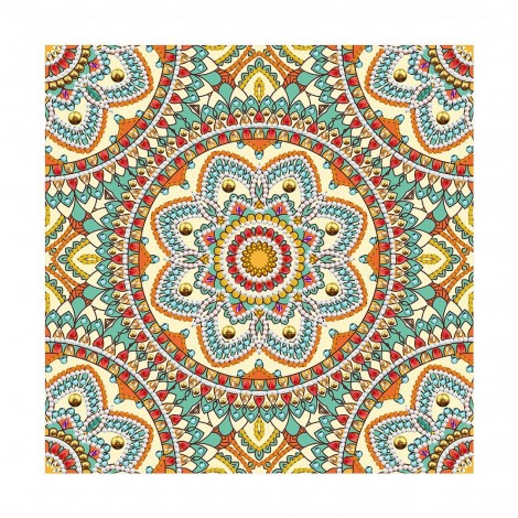 Mandala Im Dunklen Leuchtend