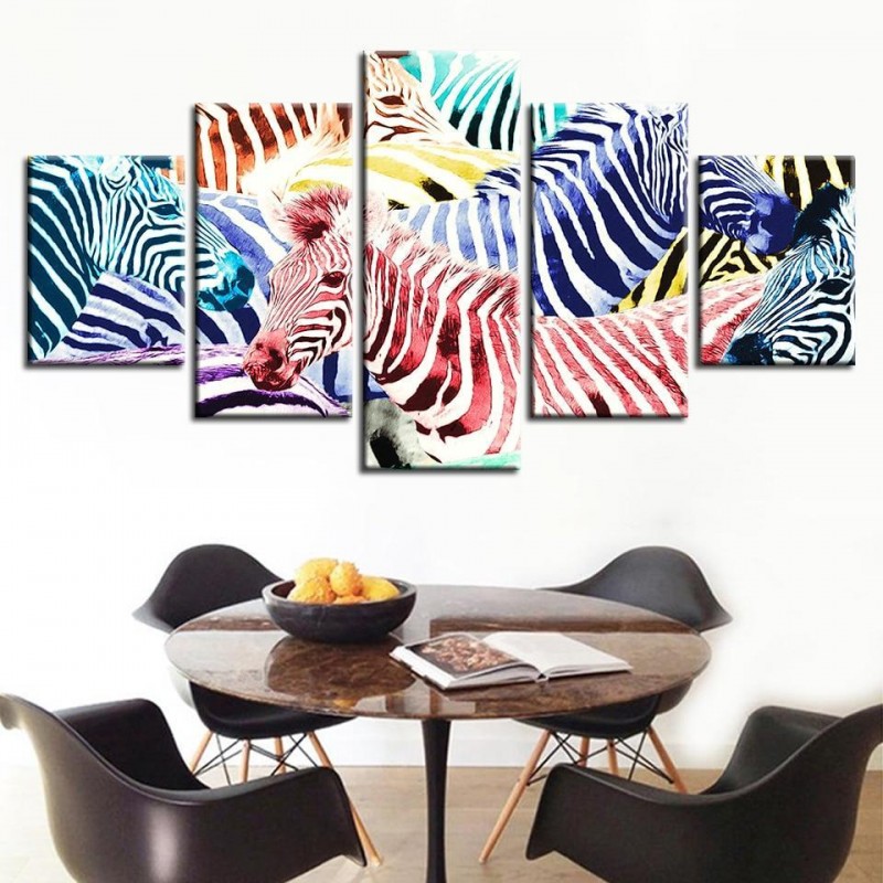 Farbiges Zebra | 5 P...