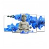 Buddha - Orchidee | 5 Panels