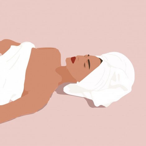 Liegende Frau | #zuHausebleiben