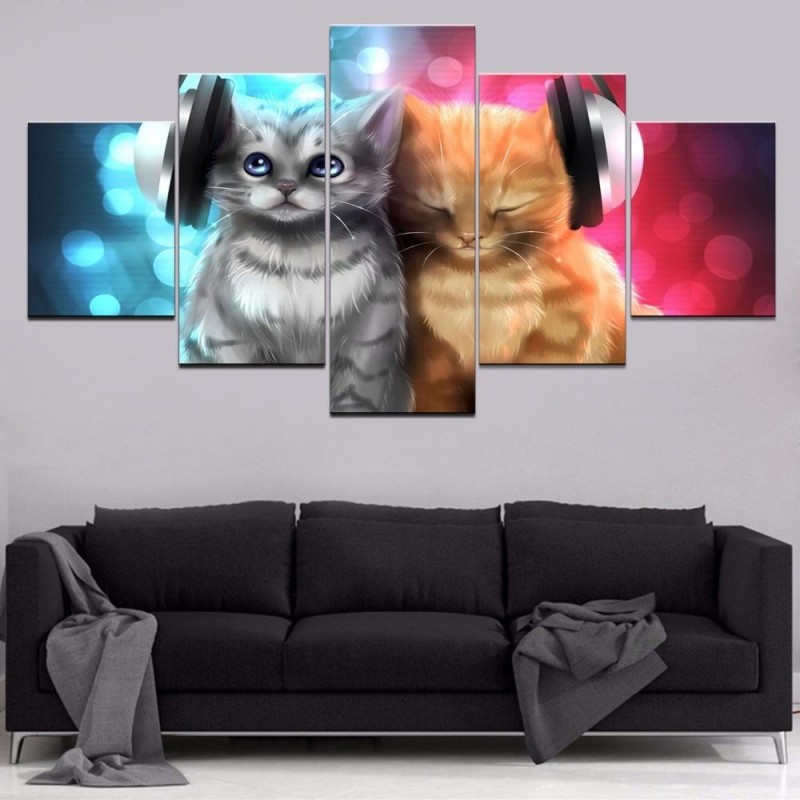 Katzen | 5 Panels