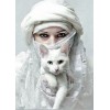 Arabische Frau Mit Katze