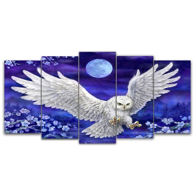 Schnee-Eule | 5 Pane...