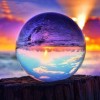 Sonnenuntergang - Kristallkugel