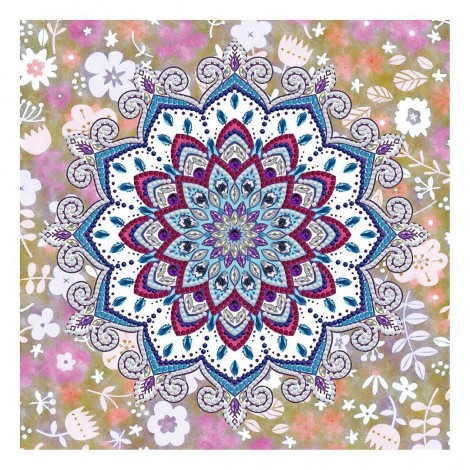 Mandala Im Dunklen Leuchtend