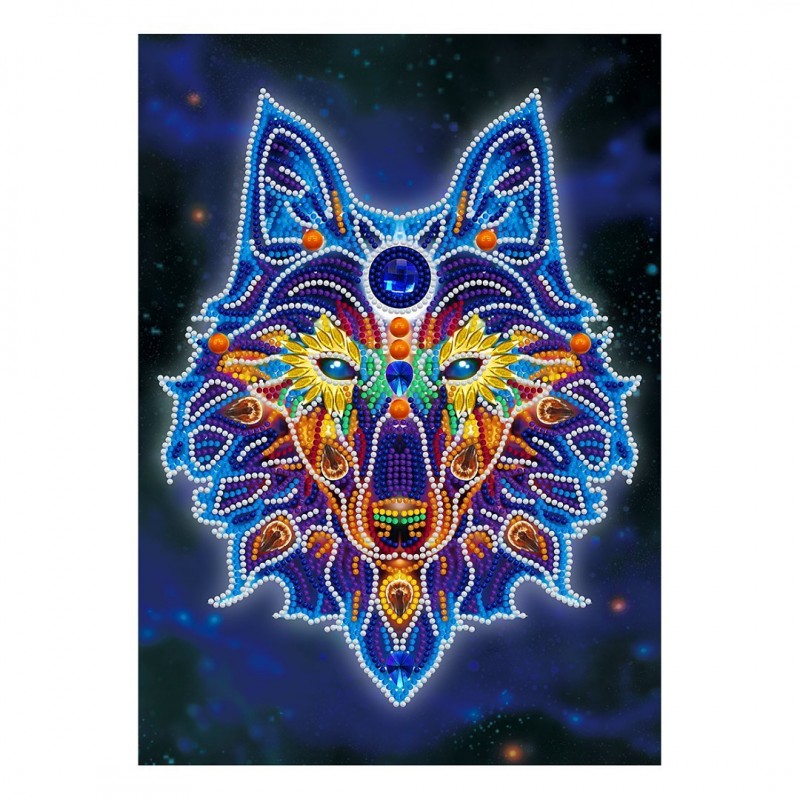 Wolf Im Dunklen Leuc...