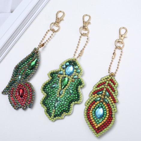 Blätter Schlüsselanhänger | 3 Stück