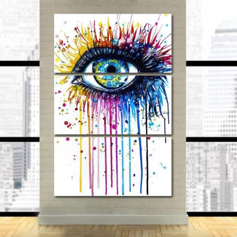 Augenabstraktion | 3 Panels