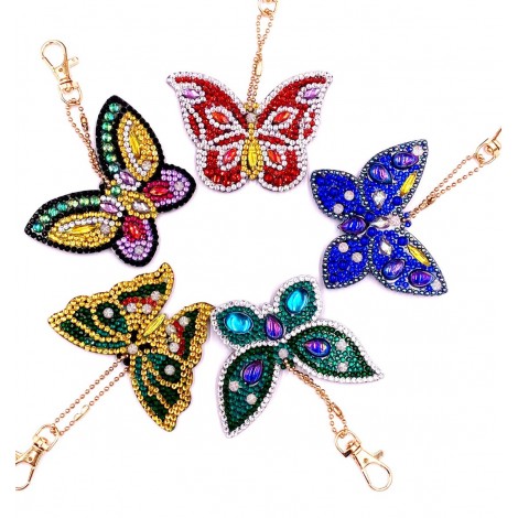 Schmetterlinge Schlüsselanhänger | 5 Stück