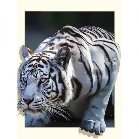 Weißer Tiger 3D