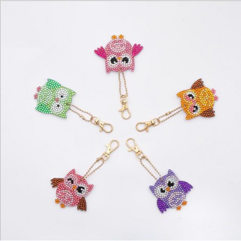 Eulen Schlüsselanhänger | 5 Stück